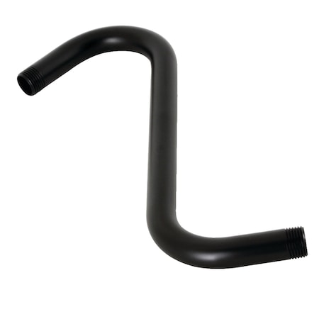 Kingston Brass K159A0 10-Inch S-Shape Shower Arm, Matte Black K159A0